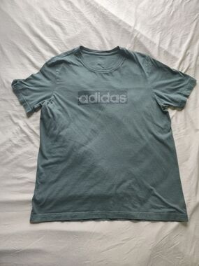 adidas Teal Short Sleeve Logo T-Shirt